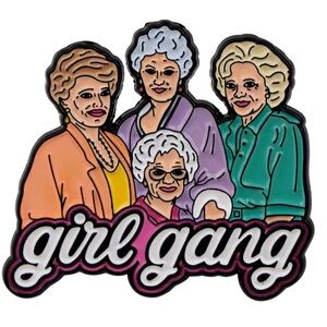 The Golden Girls 1985 Sitcom Enamel Metal Pin, Blanche, Dorothy, Rose & …